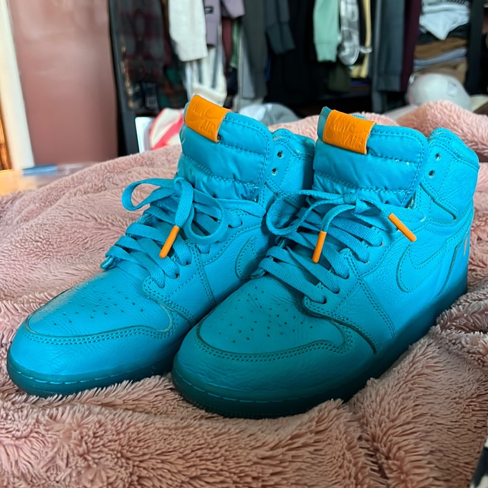 Jordan 1 Retro High Gatorade Blue Lagoon sneakers